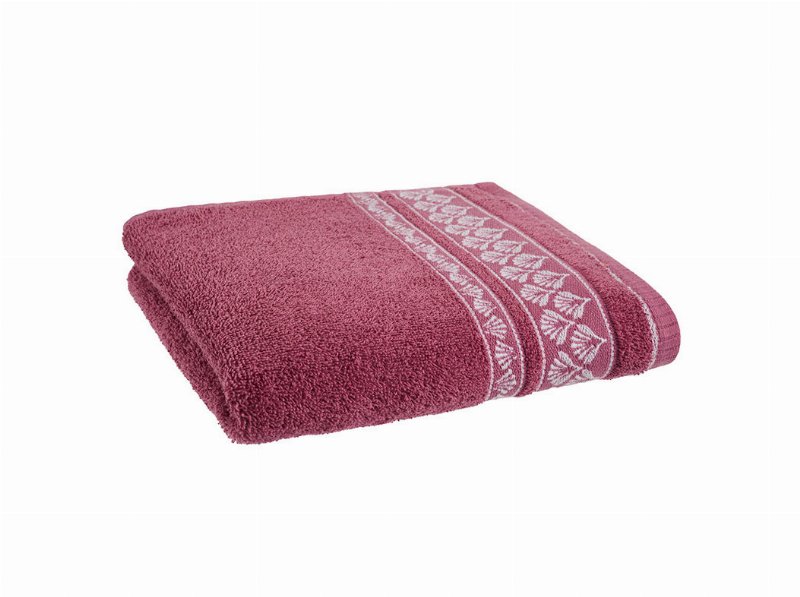 Toalha Mãos Barra Actuel Malva 450 g 50X100