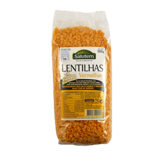 Lentilhas Vermelhas Salutem 500 g