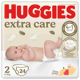 Fraldas Extra Care 3-6 kg T2 Huggies 24 Un