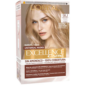 Coloração Permanente Universal Nudes Louro Muito Claro 9U L'oréal Paris Excellence 1 Un