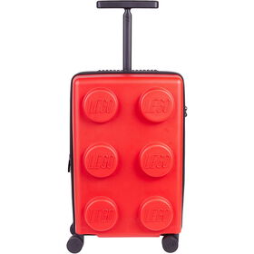 Mala De Cabine Extensível 4 Rodas Vermelha Brick Lego