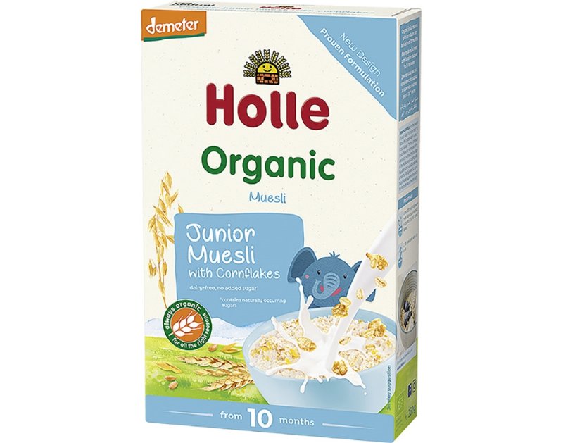 Muesli Bio Holle Cereais Júnior 10M 250 g