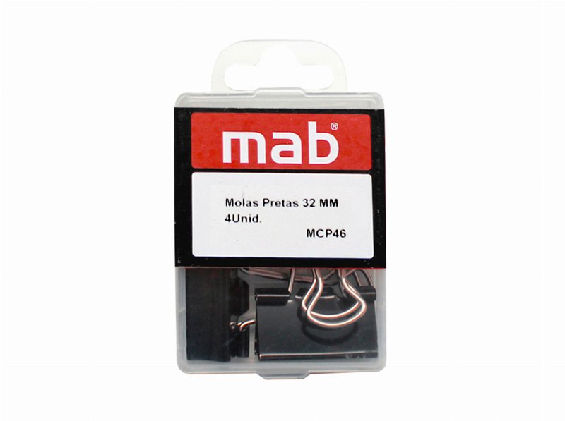 Molas Mab Preto 32Mm 4 Unidades