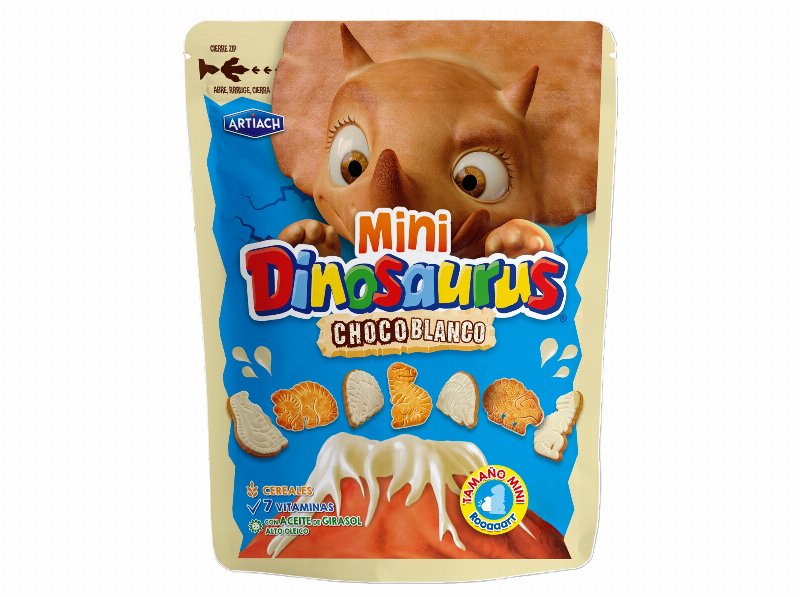 Bolachas Cobertas Artiach Dinosauros Chocolate Branco 100 g