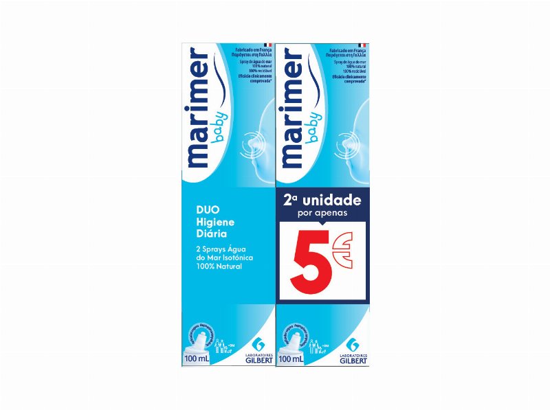 Pack Spray Nasal Marimer Baby Isotónica Dm 2X100 ml