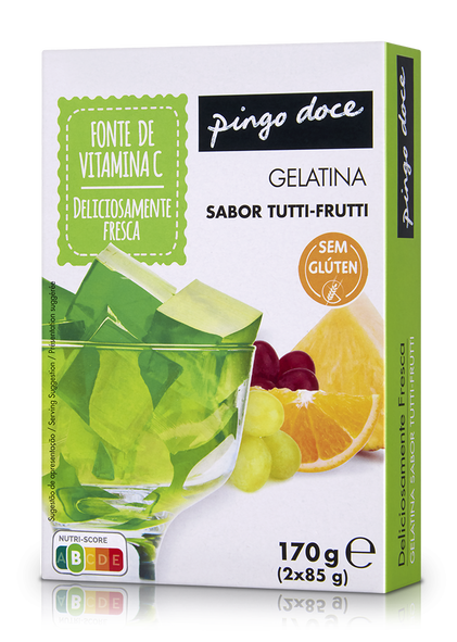 Gelatina Em Pó De Tutti Frutti Pingo Doce 0.17Kg