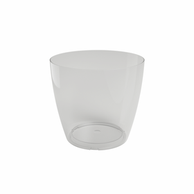 Vaso Redondo Plástico 12Cm Transparente Artevasi 1 Un