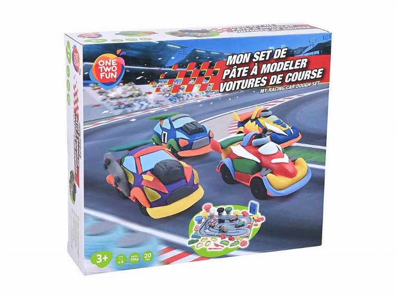 Pasta De Moldar One Two Fun My Race Car 26 Peças