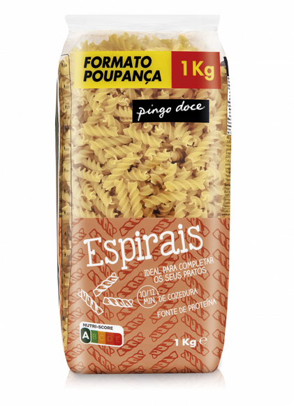 Massa Espirais Pingo Doce 1Kg