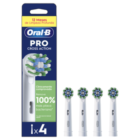 Recarga Escova De Dentes Elétrica Pro Cross Action Oral-B  4 Un