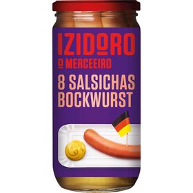 Salsichas Bockwurst Frasco 8 Un Izidoro 650 gr (Peso Escorrido 395 gr)