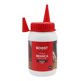 Cola Branca Madeira Com Cânula Boost 500 gr