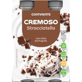 Iogurte Líquido Cremoso Stracciatella Continente 640 gr (4 Un)