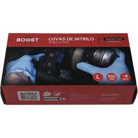 Conjunto 100 Luvas Descartáveis Boost