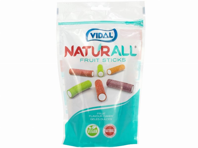 Gomas Vidal Naturall Tubos Mix Frutas 180 g