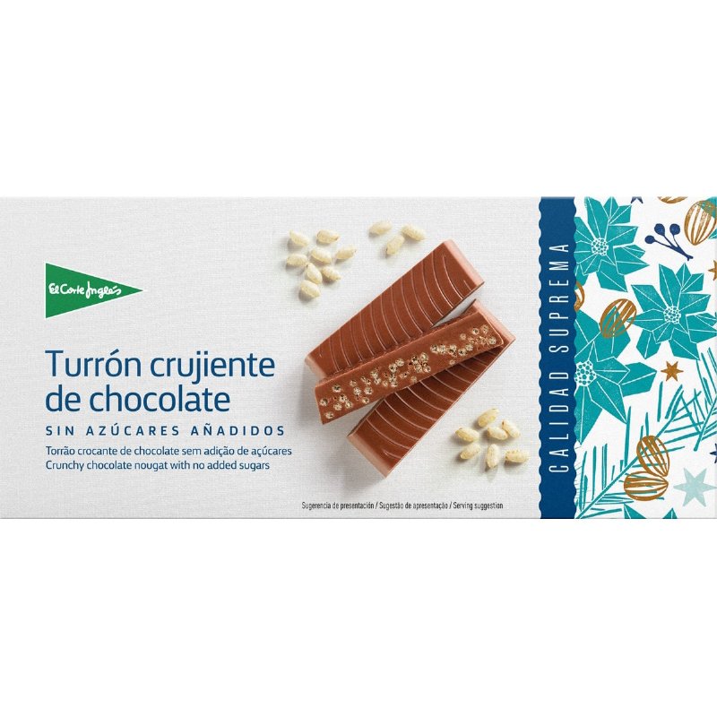Torrão De Chocolate Crocante Sem Açúcares Adicionados Sem Glúten