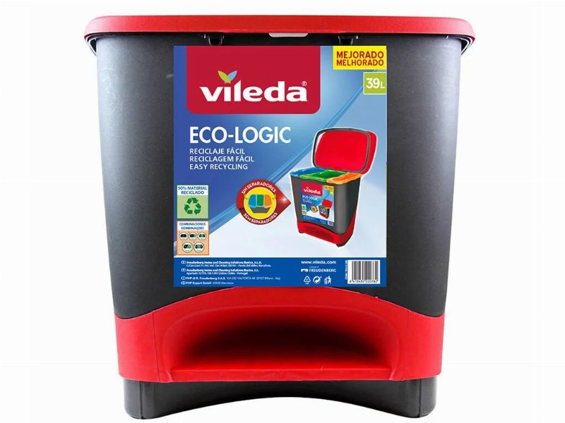 Balde Lixo Ecologico Vileda Com Pedal 39 l