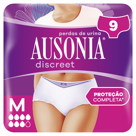 Cuecas Incontinência Discreet Plus M Ausonia Discreet 9 Un