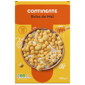 Bolas De Cereais De Milho Com Mel Continente 500 gr