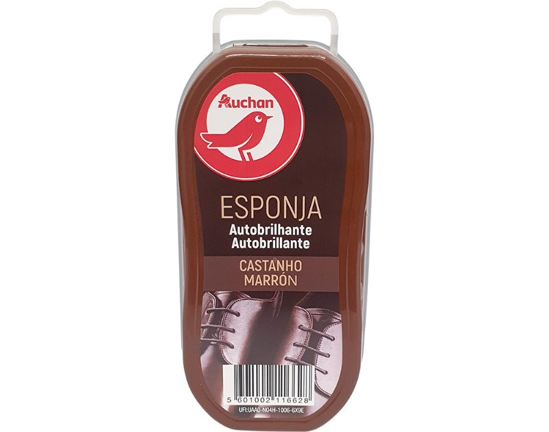 Esponja Calçado Auchan Autobrilhante Castanho Un