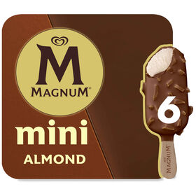 Gelado Mini Chocolate E Amêndoa Magnum 330 ml (6 Un)