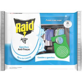 Inseticida Anti-Traça Ganchos Perfume Água De Colónia Raid 2 Un