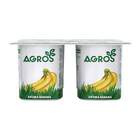 Iogurte Aroma Banana Agros 480 gr (4 Un)