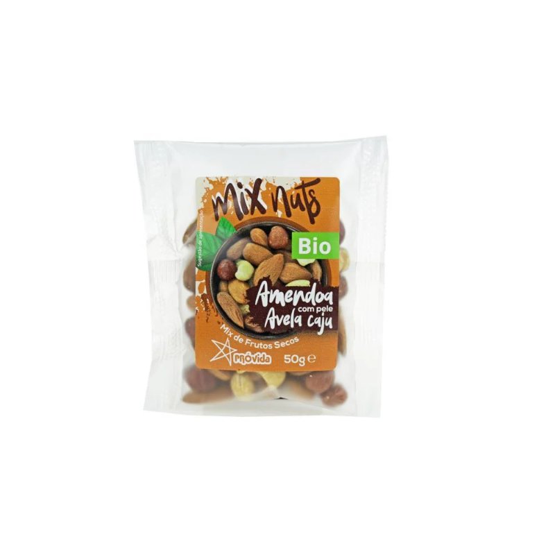 Mix Nuts De Amêndoa Avelã E Caju Bio Próvida 50 g