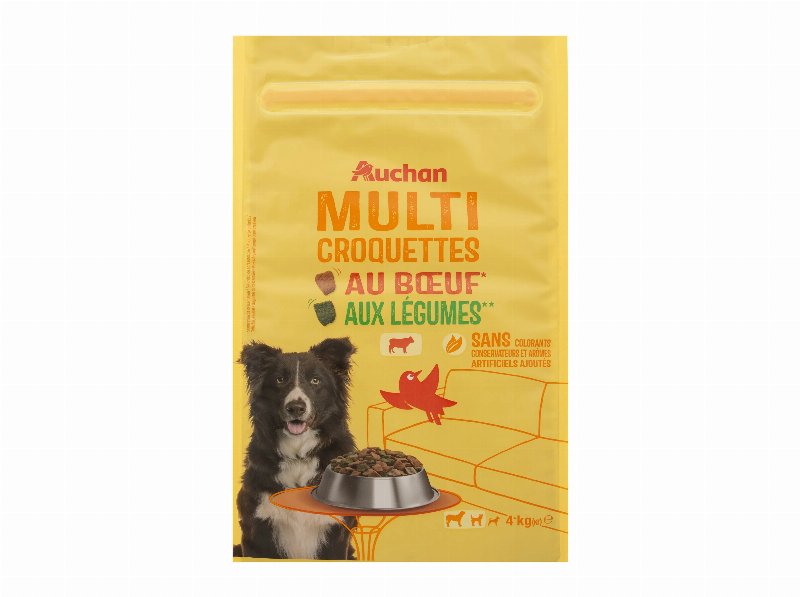 Ração Para Cão Auchan Vaca E Legumes 4 kg