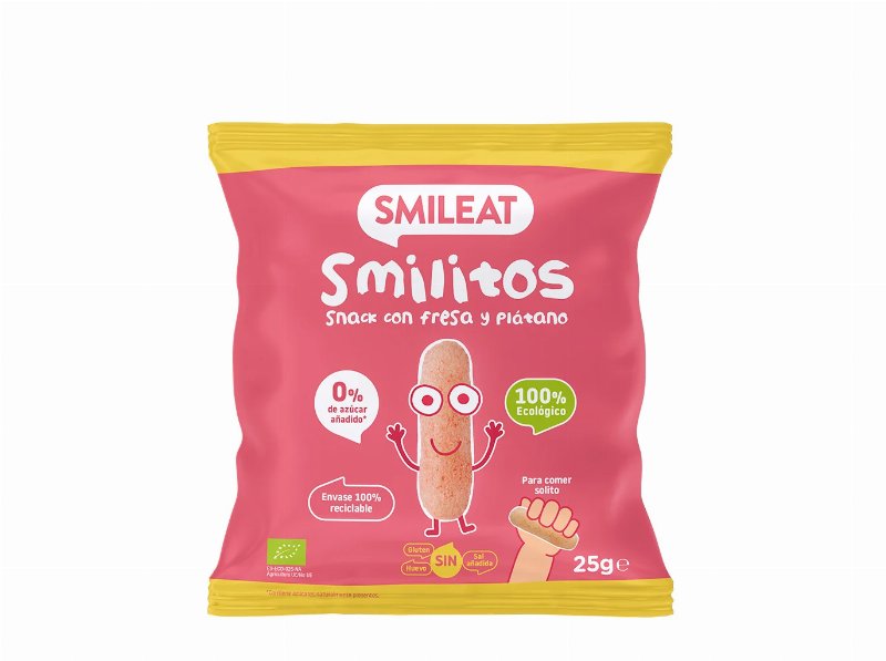 Snacks Smileat Bio Banana E Morango 25 g