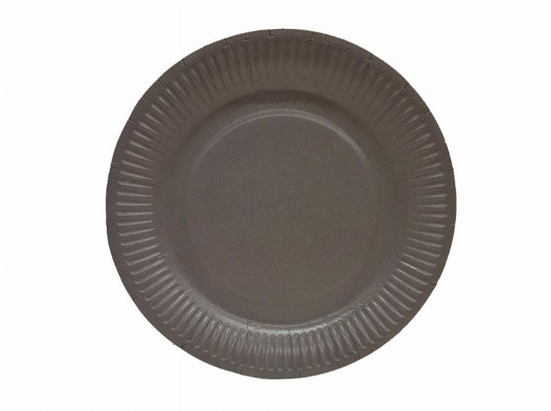 Prato De Cartão Actuel Cinzento 18Cm 10 Unidades