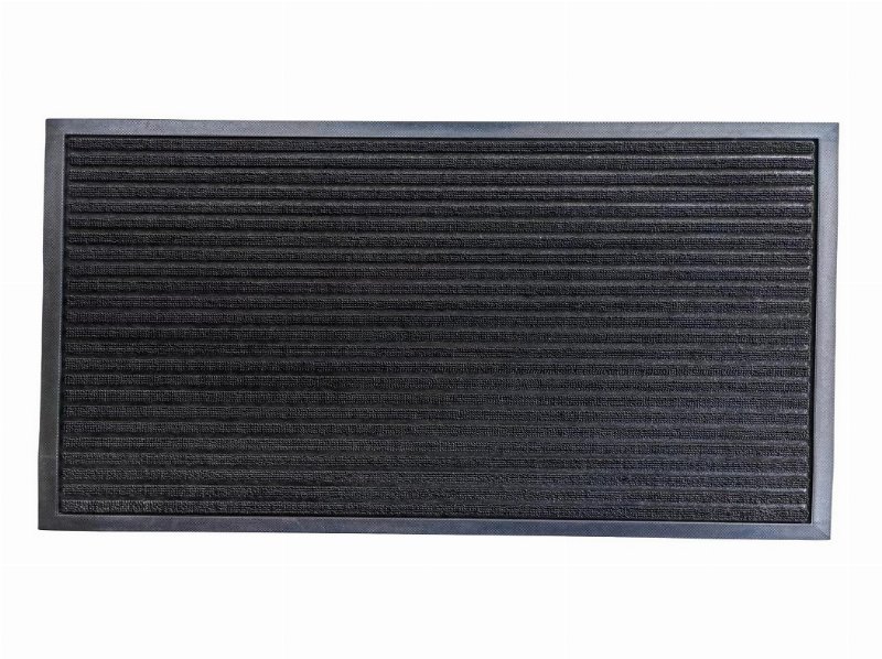 Tapete Entrada Actuel Riscas Cinza 60X90Cm