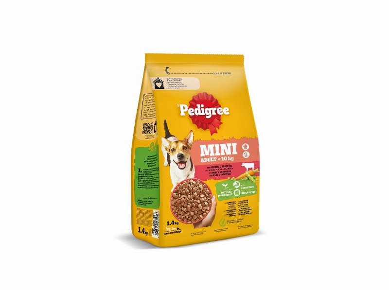 Ração Para Cão Pedigree Mini Com Vaca E Vegetais 1.4 kg