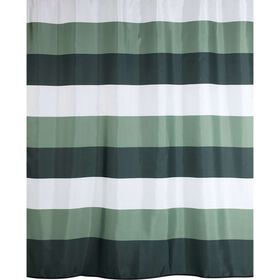 Cortina De Banho 180X200Cm Poliéster Verde Kasa