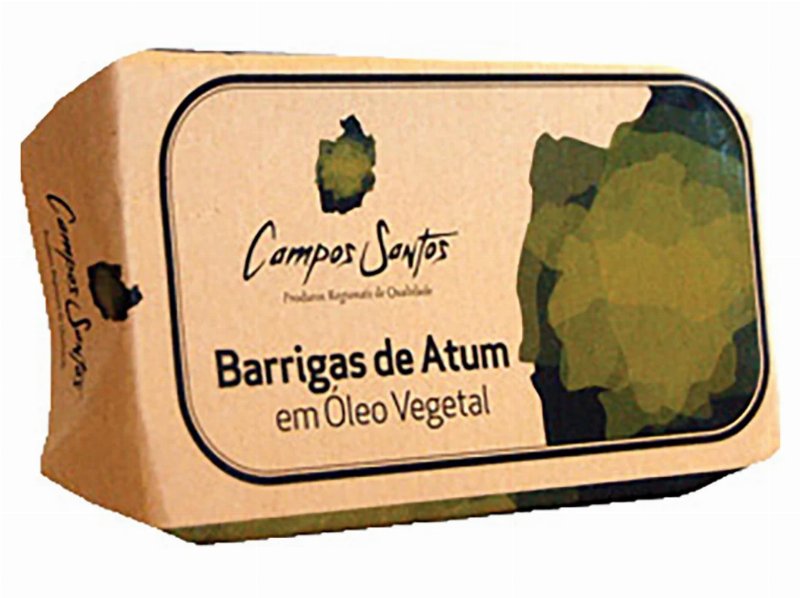 Barriga Atum Campos Santos Em Óleo Vegetal 120(90)G