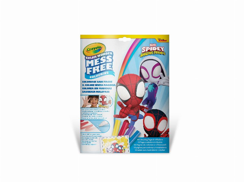 Conjunto Colorir Crayola Spidey Com 4 Marcadores
