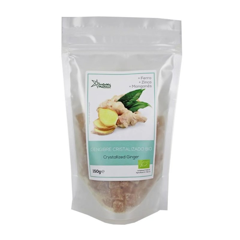 Gengibre Cristalizado Em Cubos Bio Próvida 150 g
