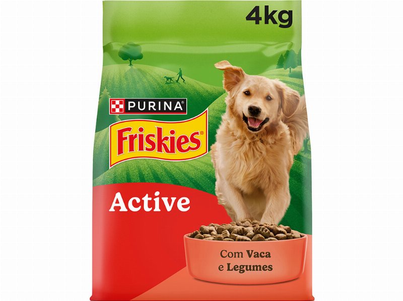 Ração Para Cão Friskies Active Com Vaca 4 kg