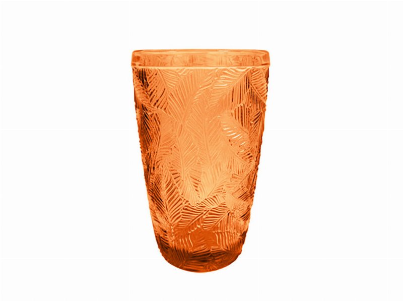 Copo Vidro Actuel Folhas Laranja 35 cl