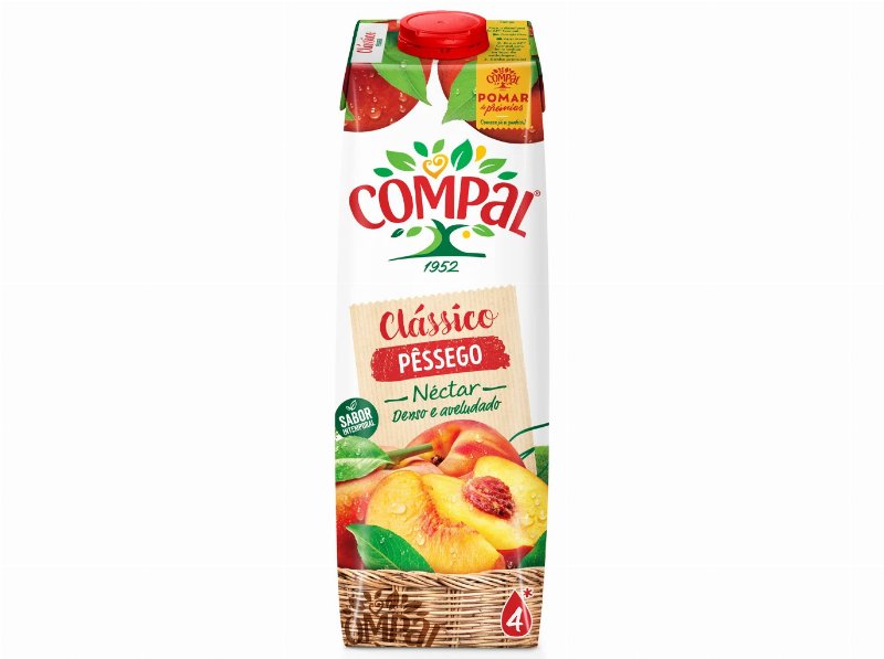 Néctar Compal Clássico Pessego 1 l