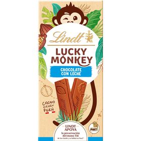 Tablete De Chocolate De Leite Lucky Monkey Lindt 100 gr
