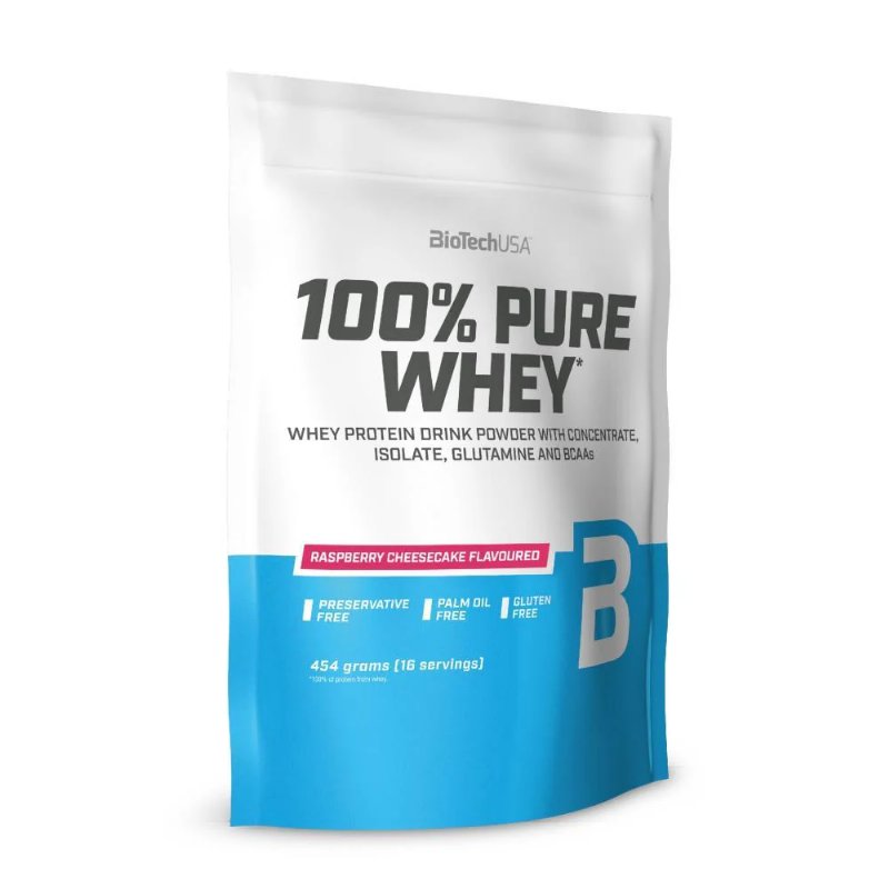 Pure Whey 100% Framboesa E Cheesecake Biotech Usa 454 g