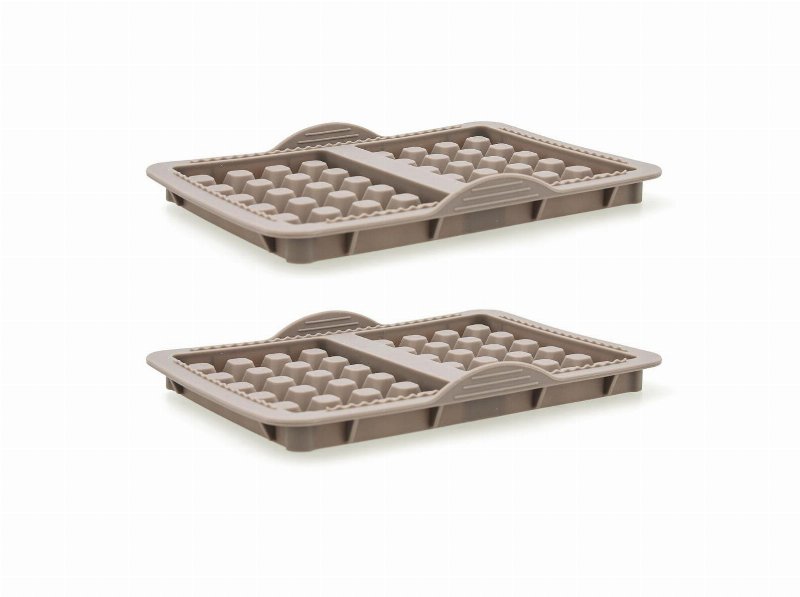 Conjunto De 2 Formas De Waffles Quid Para Airfryer Cinzento 21X14.5Cm