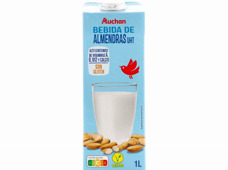 Bebida Auchan Amêndoas Sem Glúten 1 l