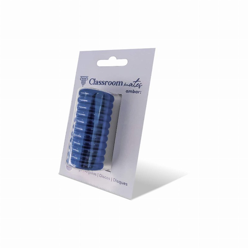 Discos Para Caderno Ambar Ecosmart Azul Cobalto 11 Unidades