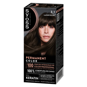 Coloração Permanente Permanent Color Castanho Escuro 3.1 Syoss 1 Un