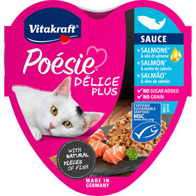 Comida Húmida Para Gato Adulto Poésie Délice Plus Terrina Salmão Vitakraft 85 g