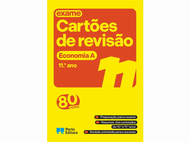 Livro Cartões De Revisão - Economia A 11.º Ano