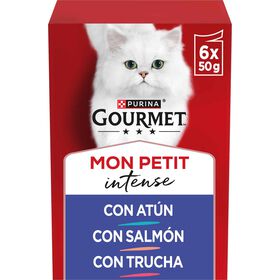 Comida Húmida Para Gato Adulto Peixe Saquetas Purina Gourmet Mon Petit 6 X 50 g