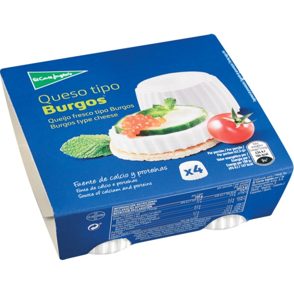 Queijo Fresco Tipo Burgos Pack 4 250 g